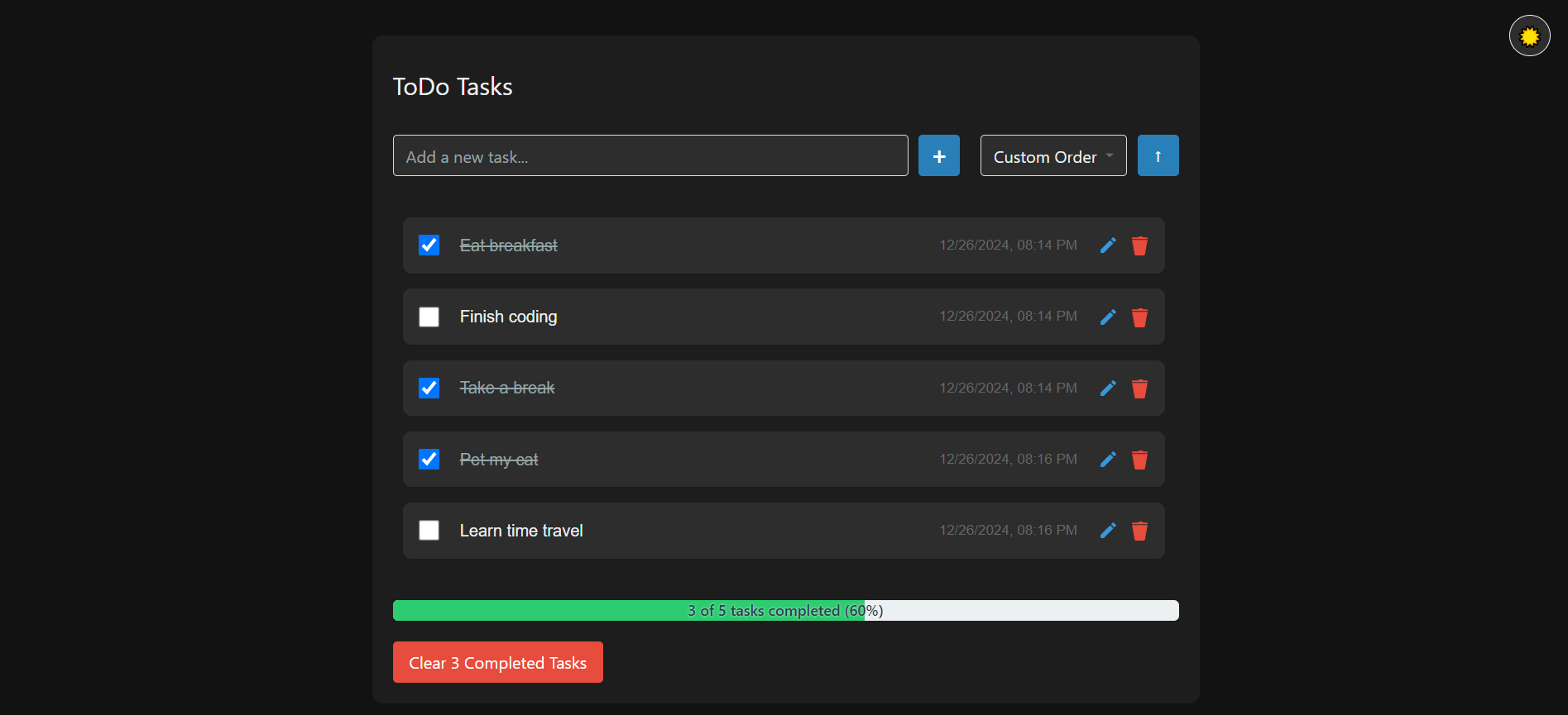 Another ToDo List screenshot